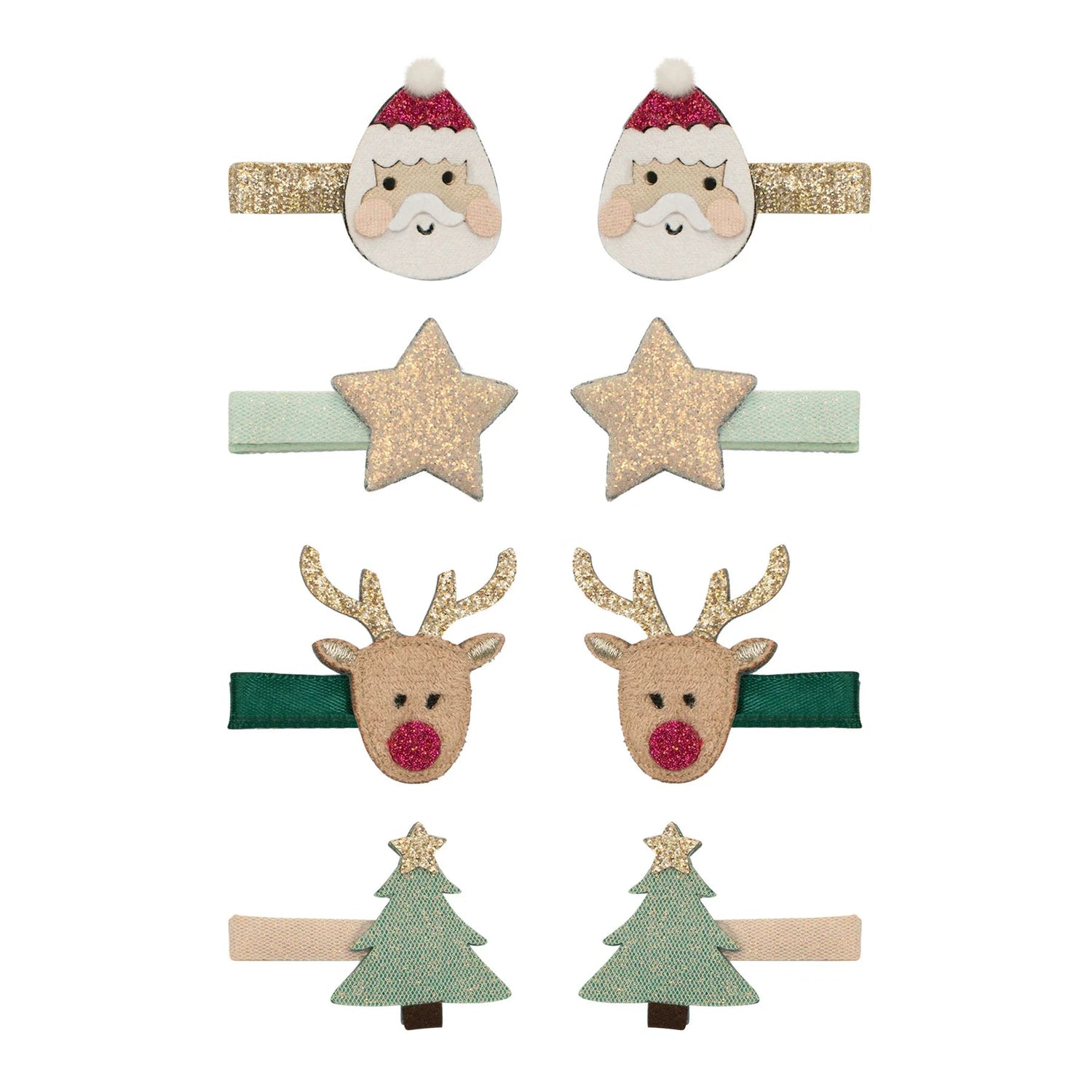 MIMI & LULA | SANTA & RUDOLPH MINI HAIR CLIPS by MIMI & LULA - The Playful Collective