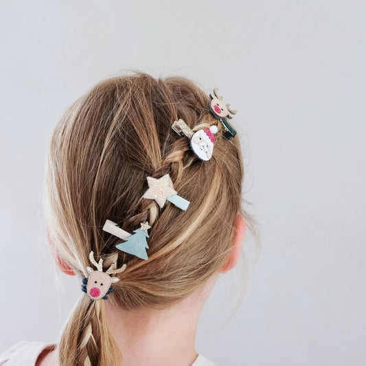 MIMI & LULA | SANTA & RUDOLPH MINI HAIR CLIPS by MIMI & LULA - The Playful Collective