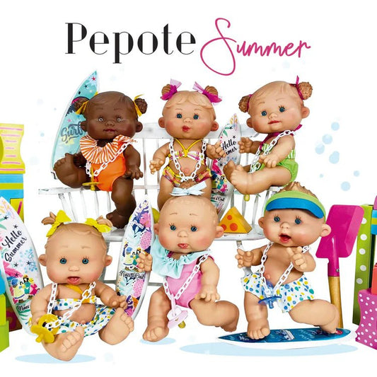 NINES D'ONIL | BABY DOLL PEPOTE SUMMER (26CM) Summer by NINES D'ONIL DOLLS - The Playful Collective