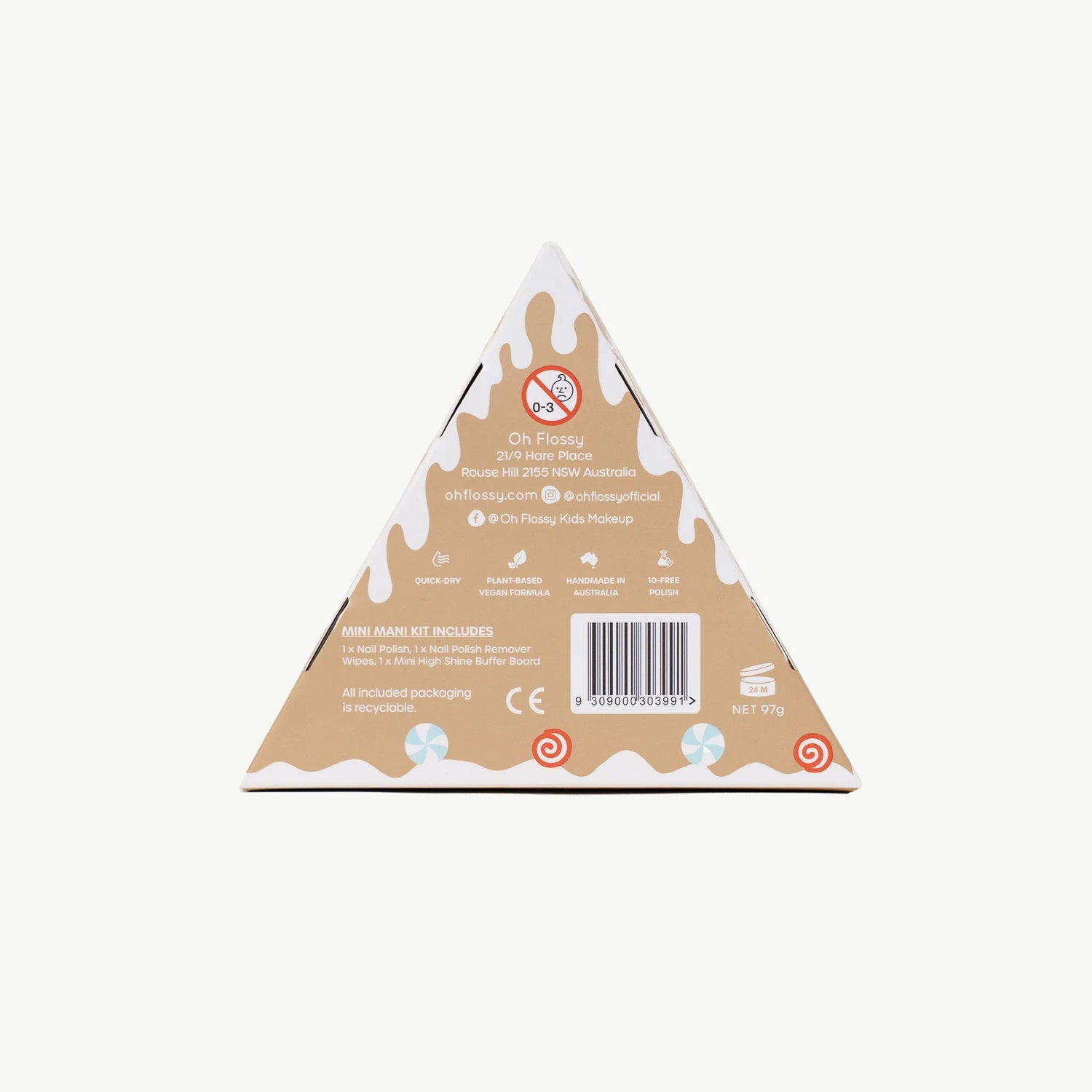 OH FLOSSY | CHRISTMAS GINGERBREAD HOUSE MINI MANI SET by OH FLOSSY - The Playful Collective