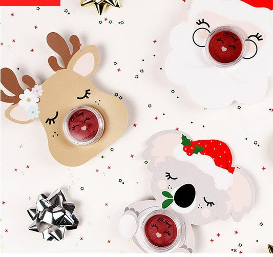 OH FLOSSY | CHRISTMAS LIPSTICK STOCKING STUFFER Rudolph - Pink Ears with Flowers by OH FLOSSY - The Playful Collective