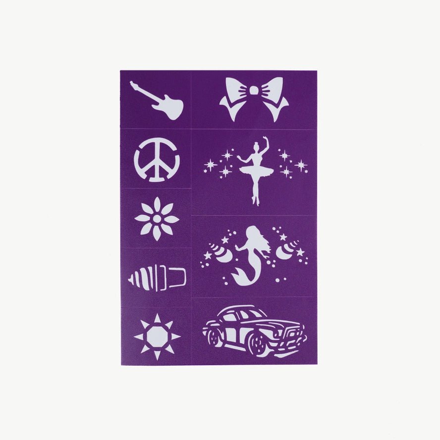 OH FLOSSY | REUSABLE ADHESIVE FACE PAINT & MAKEUP STENCILS - PURPLE by OH FLOSSY - The Playful Collective