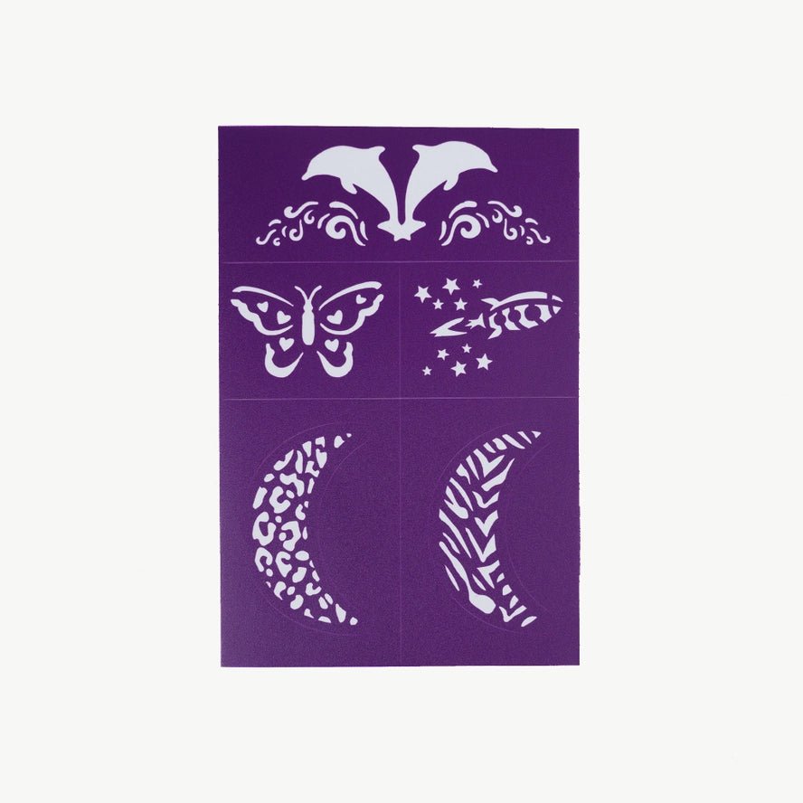 OH FLOSSY | REUSABLE ADHESIVE FACE PAINT & MAKEUP STENCILS - PURPLE by OH FLOSSY - The Playful Collective