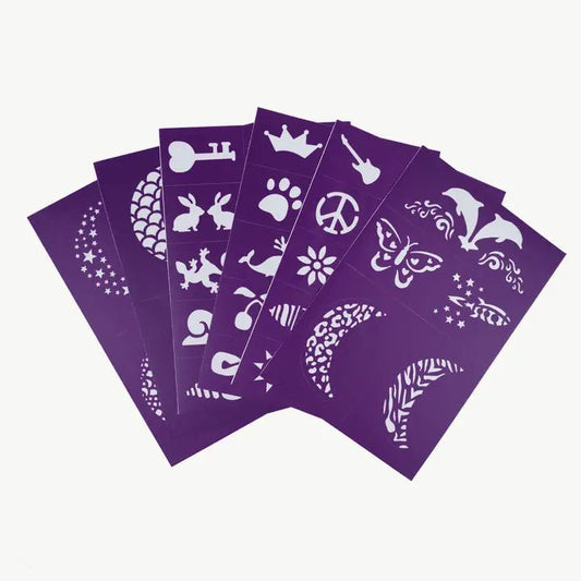 OH FLOSSY | REUSABLE ADHESIVE FACE PAINT & MAKEUP STENCILS - PURPLE by OH FLOSSY - The Playful Collective