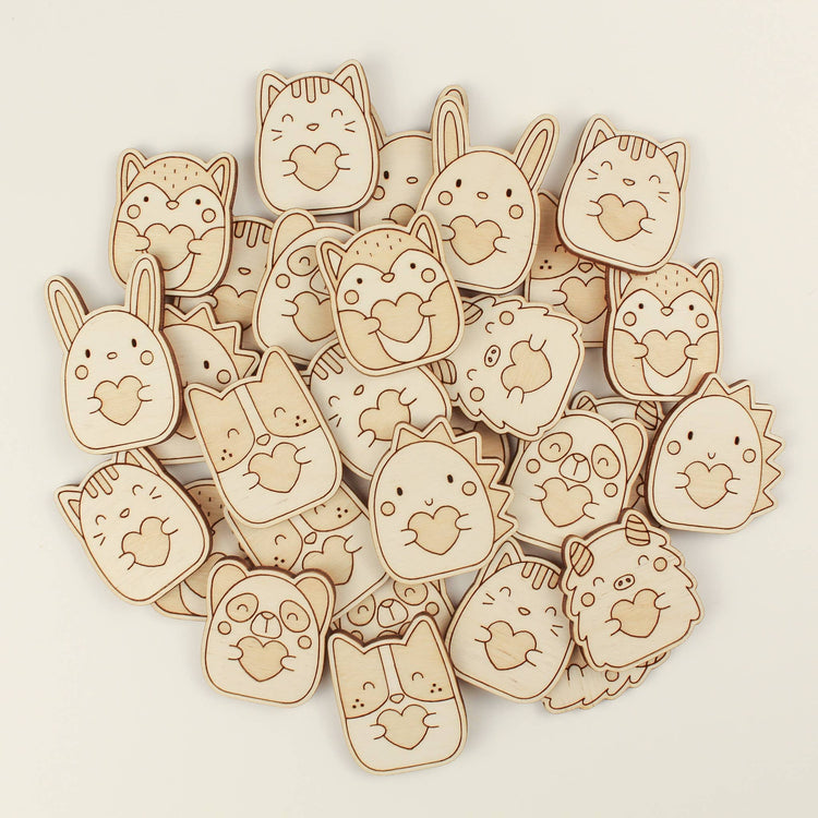 OH, LITTLE WREN | WOODEN POCKET HUG - CAT *PRE - ORDER* by OH, LITTLE WREN - The Playful Collective