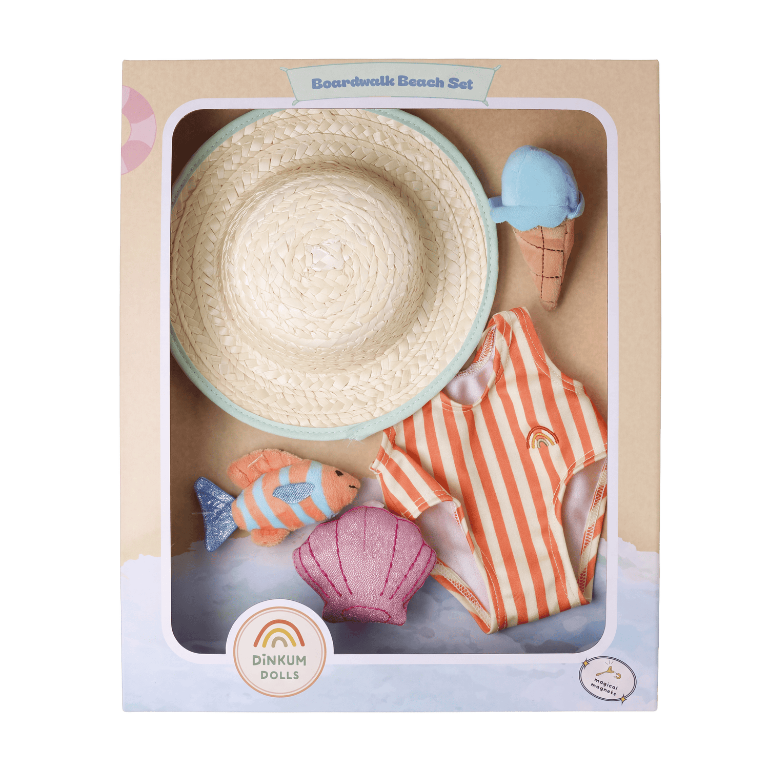 OLLI ELLA | DINKUM DOLL BOARDWALK BEACH OUTFIT SET by OLLI ELLA - The Playful Collective