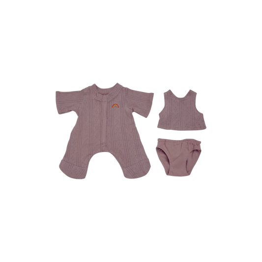 OLLI ELLA | DINKUM DOLLS POINTELLE PJ SET - LAVENDER *PRE - ORDER* by OLLI ELLA - The Playful Collective