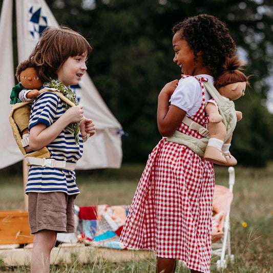 OLLI ELLA | DINKUM DOLLS QUILTED CARRIER - SAGE *PRE - ORDER* by OLLI ELLA - The Playful Collective