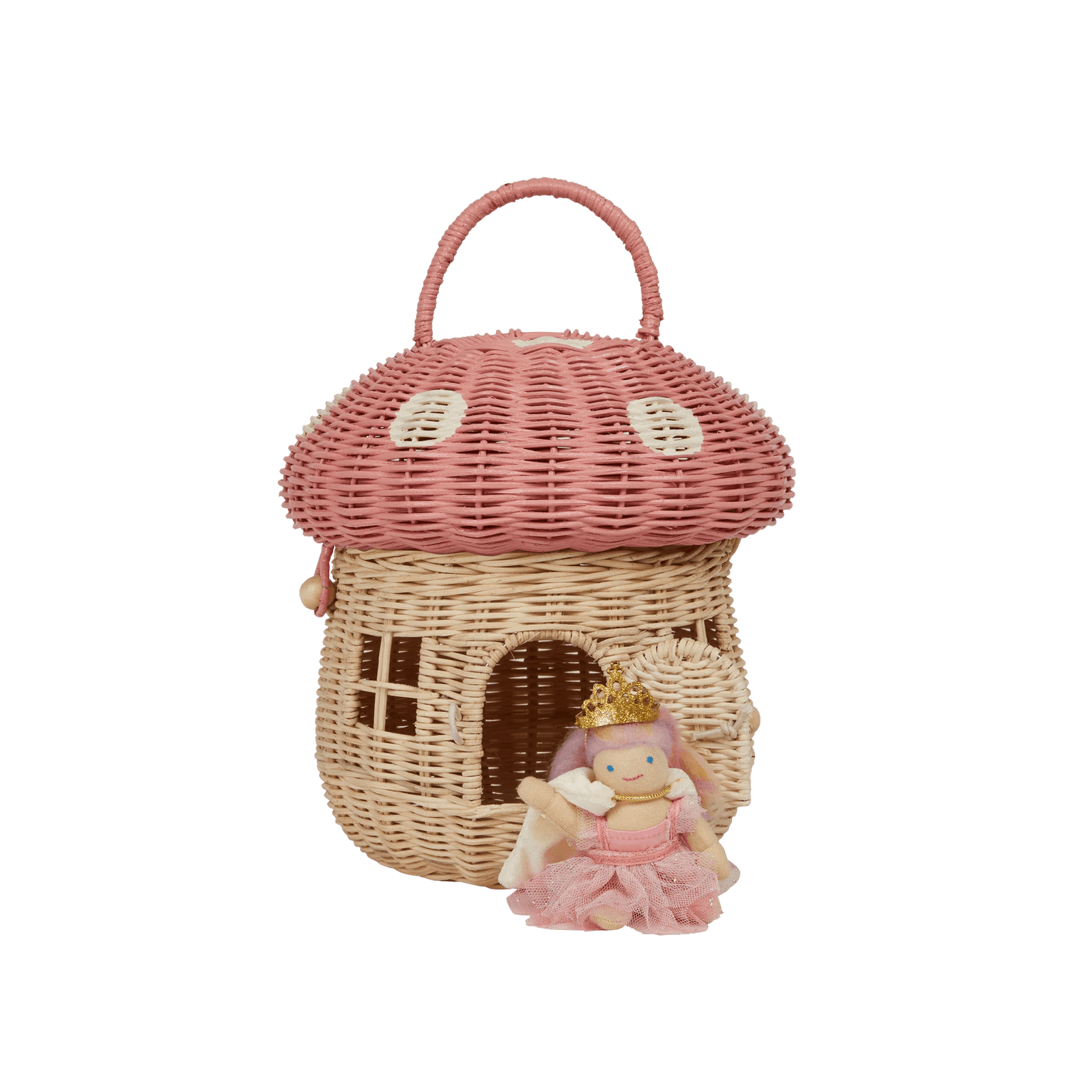 OLLI ELLA | RATTAN MUSHROOM BASKET - MUSK by OLLI ELLA - The Playful Collective