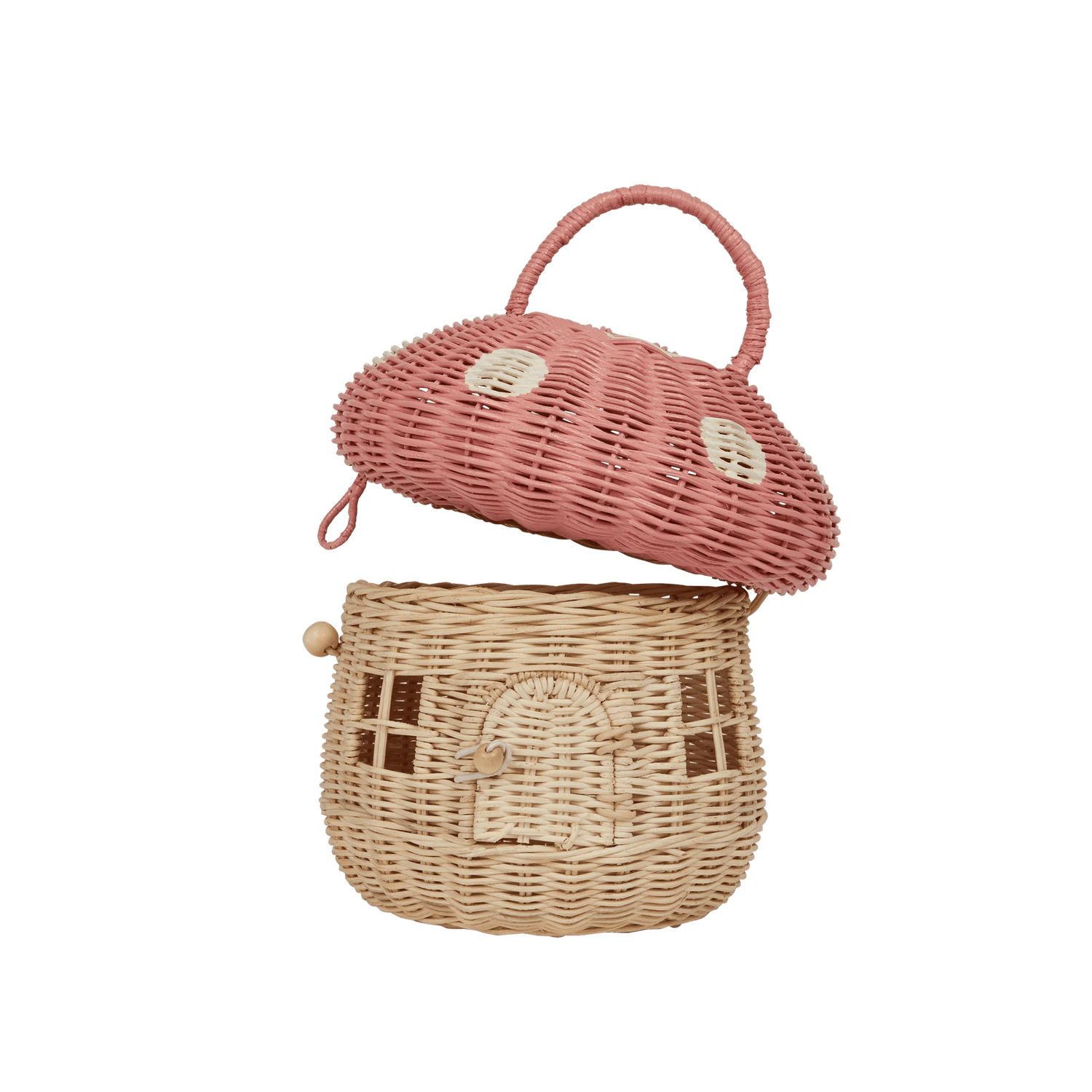 OLLI ELLA | RATTAN MUSHROOM BASKET - MUSK by OLLI ELLA - The Playful Collective