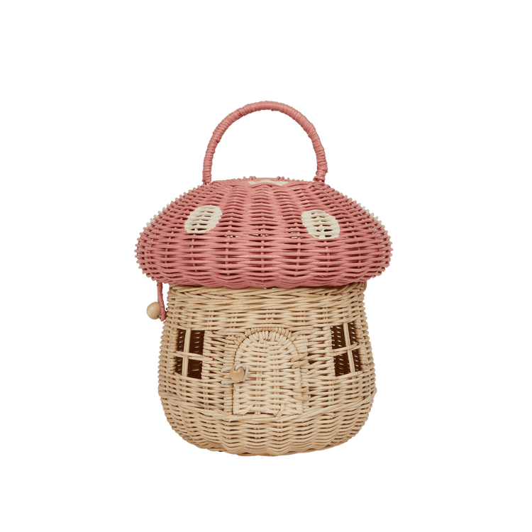 OLLI ELLA | RATTAN MUSHROOM BASKET - MUSK by OLLI ELLA - The Playful Collective