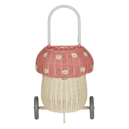 OLLI ELLA | RATTAN MUSHROOM LUGGY - MUSK by OLLI ELLA - The Playful Collective