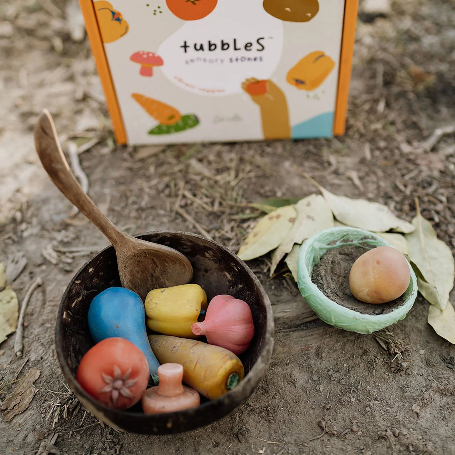 OLLI ELLA | TUBBLES - SENSORY STONES - VIBRANT VEGGIES by OLLI ELLA - The Playful Collective