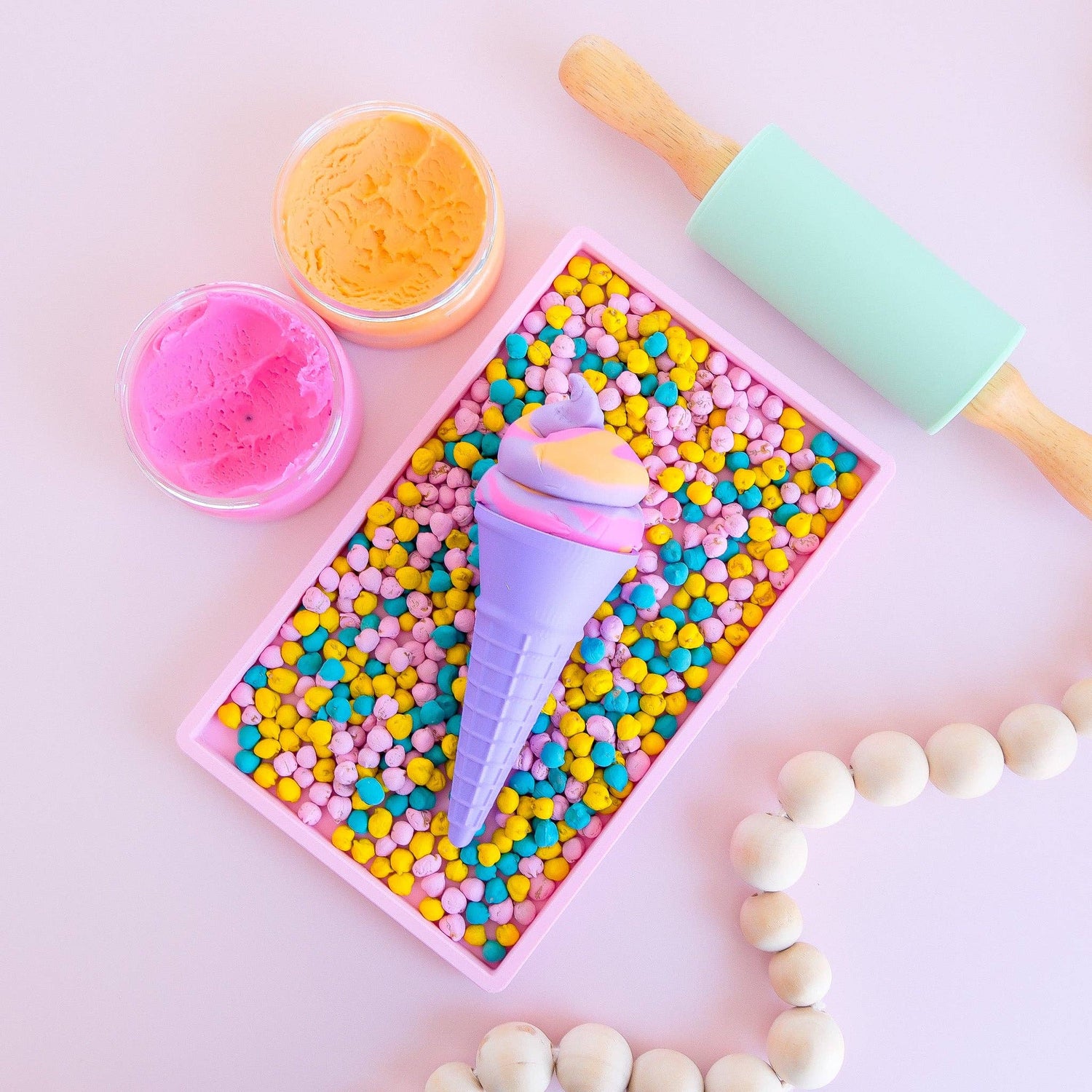 PLAY SENSE | ECO ICE CREAM CONE - BEIGE by PLAY SENSE - The Playful Collective