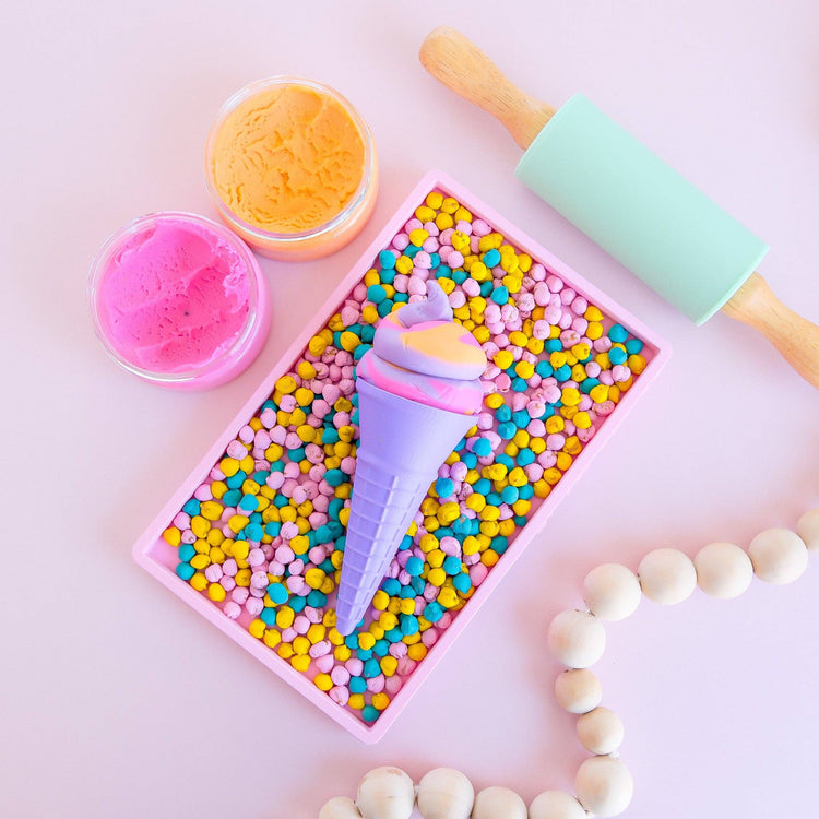 PLAY SENSE | ECO ICE CREAM CONE - BEIGE by PLAY SENSE - The Playful Collective