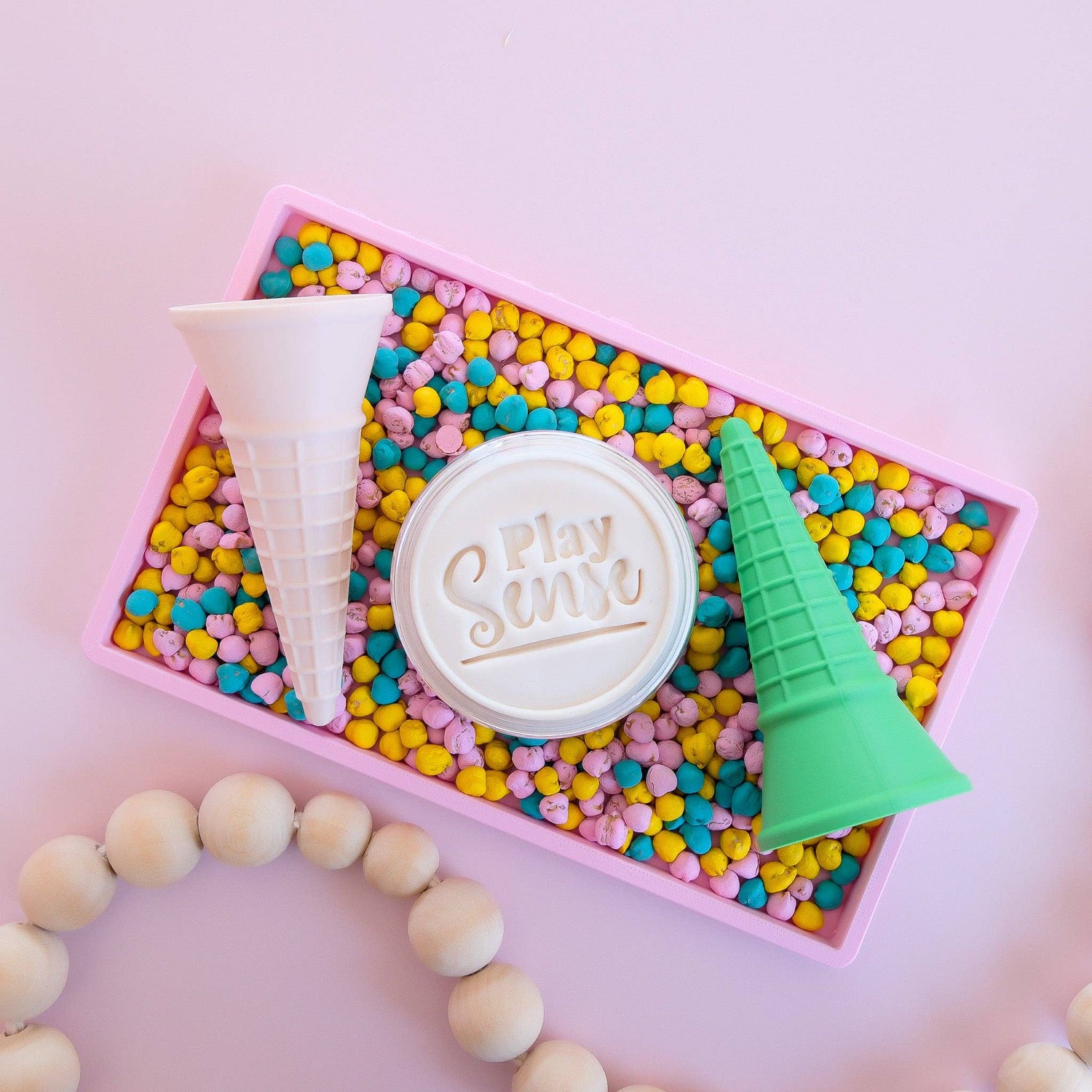 PLAY SENSE | ECO ICE CREAM CONE - BEIGE by PLAY SENSE - The Playful Collective