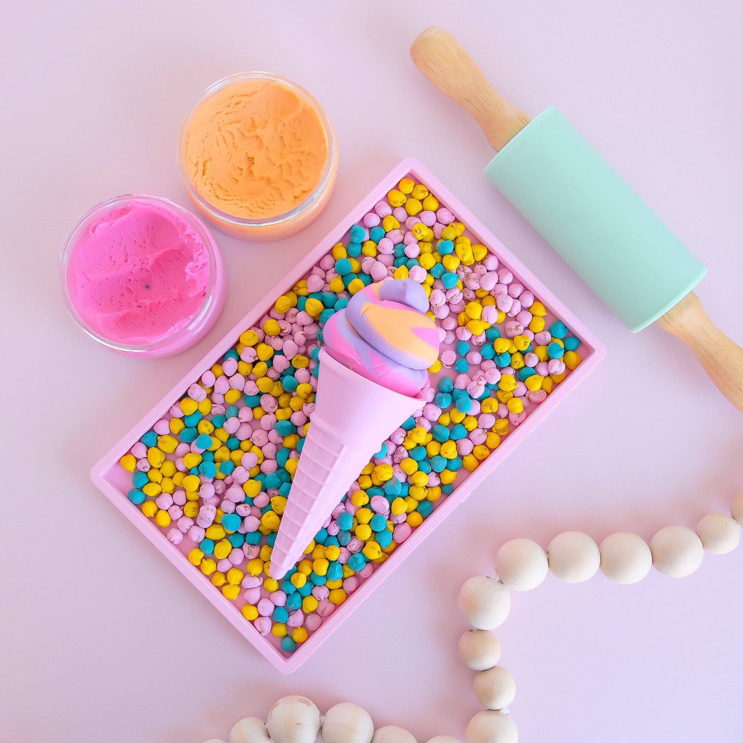 PLAY SENSE | ECO ICE CREAM CONE - GREEN by PLAY SENSE - The Playful Collective