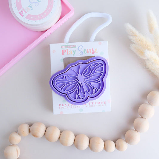 PLAY SENSE | ECO PLAYDOUGH STAMP - BUTTERFLY THREE by PLAY SENSE - The Playful Collective