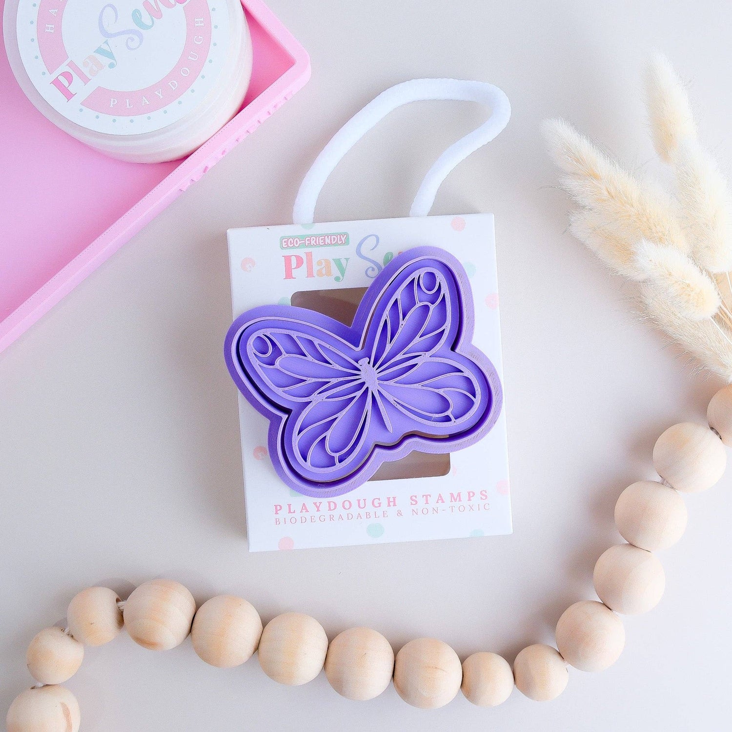PLAY SENSE | ECO PLAYDOUGH STAMP - BUTTERFLY TWO by PLAY SENSE - The Playful Collective