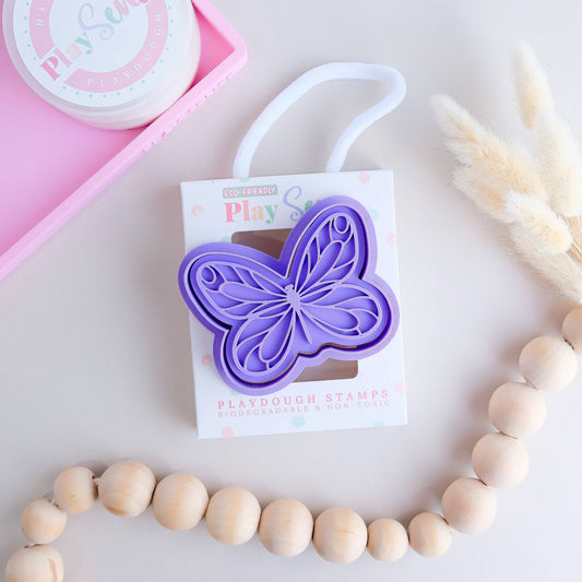 PLAY SENSE | ECO PLAYDOUGH STAMP - BUTTERFLY TWO by PLAY SENSE - The Playful Collective