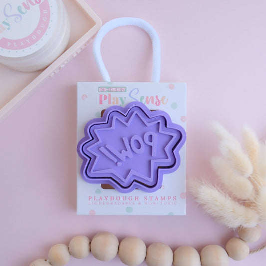PLAY SENSE | ECO PLAYDOUGH STAMP - COMIC BOOK POW by PLAY SENSE - The Playful Collective
