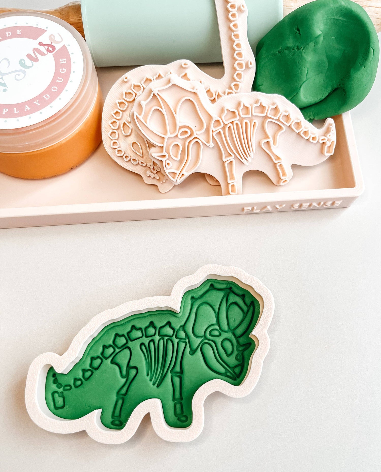 PLAY SENSE | ECO PLAYDOUGH STAMP - DINOSAUR SIX by PLAY SENSE - The Playful Collective