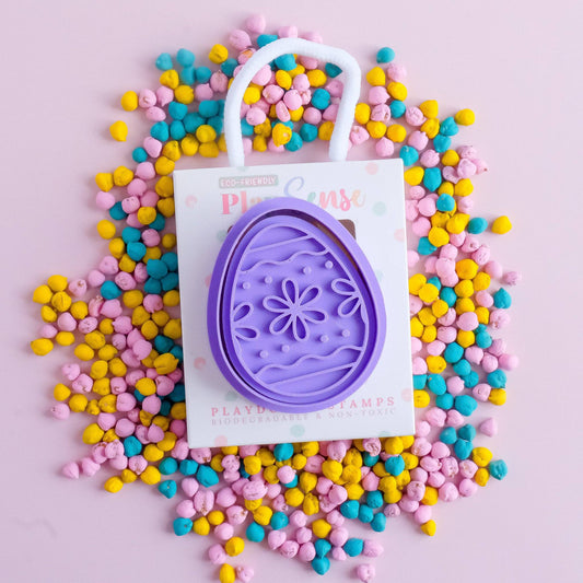 PLAY SENSE | ECO PLAYDOUGH STAMP - EASTER EGG FLOWERS (EASTER COLLECTION) by PLAY SENSE - The Playful Collective