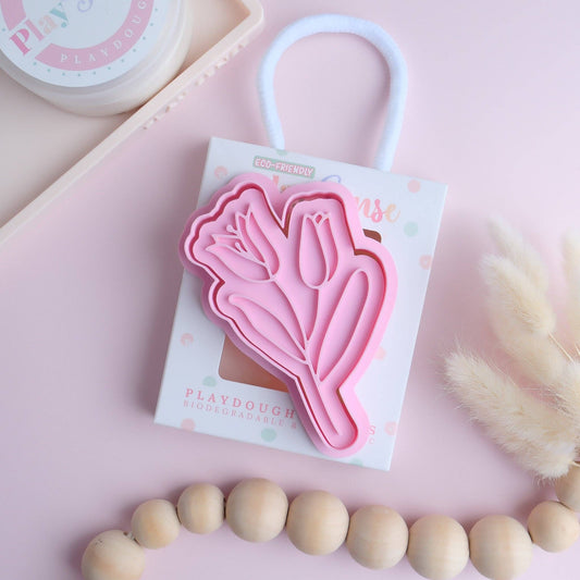 PLAY SENSE | ECO PLAYDOUGH STAMP - FLOWER FOUR by PLAY SENSE - The Playful Collective