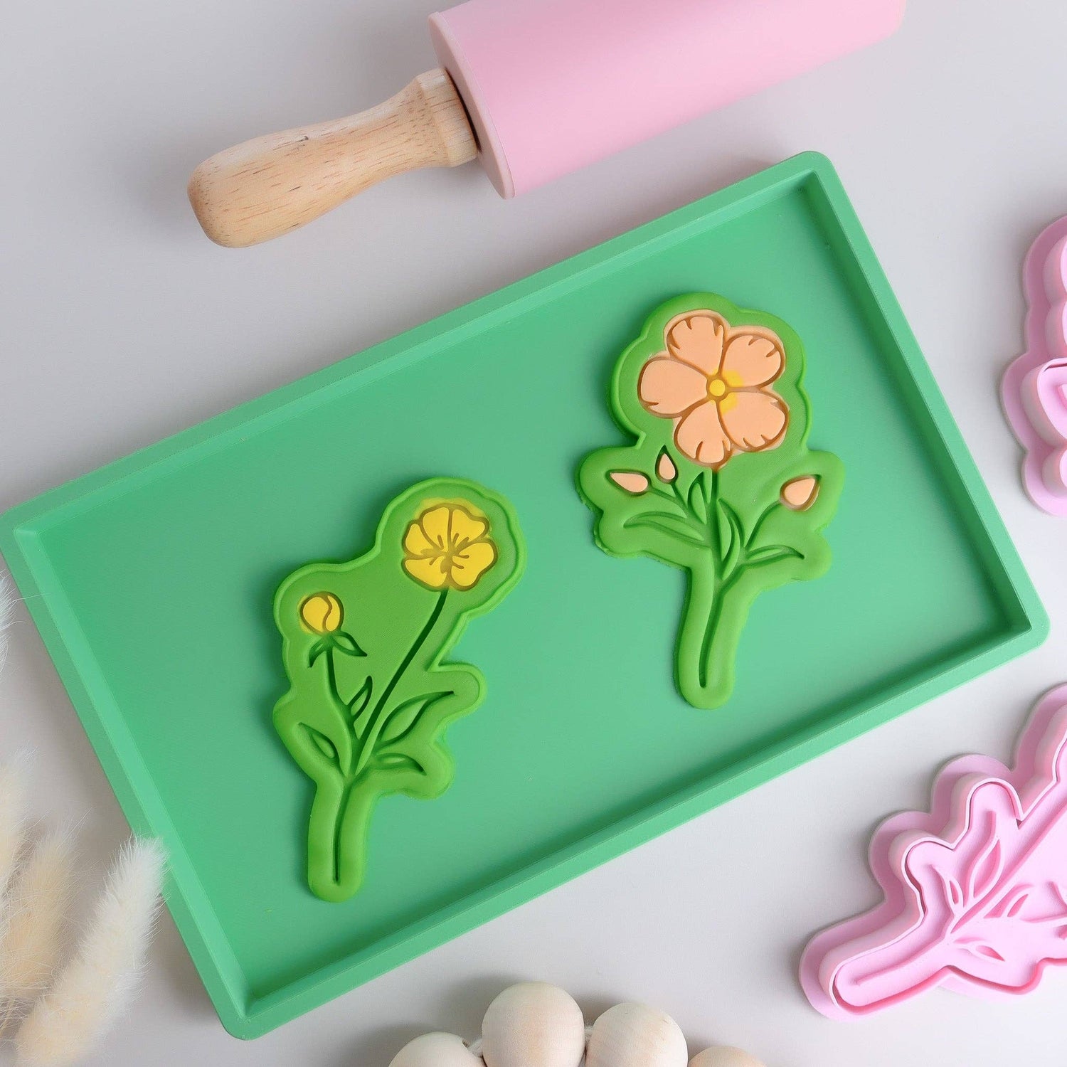 PLAY SENSE | ECO PLAYDOUGH STAMP - FLOWER THREE by PLAY SENSE - The Playful Collective