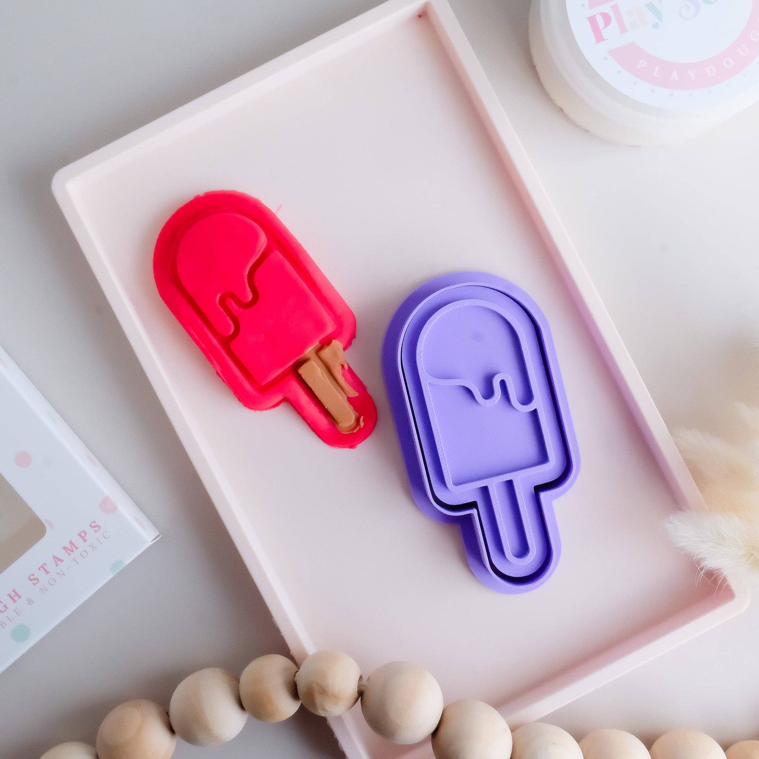 PLAY SENSE | ECO PLAYDOUGH STAMP - ICE CREAM FOUR by PLAY SENSE - The Playful Collective