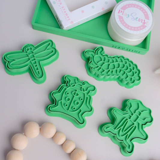 PLAY SENSE | ECO PLAYDOUGH STAMP - INSECTS ONE by PLAY SENSE - The Playful Collective