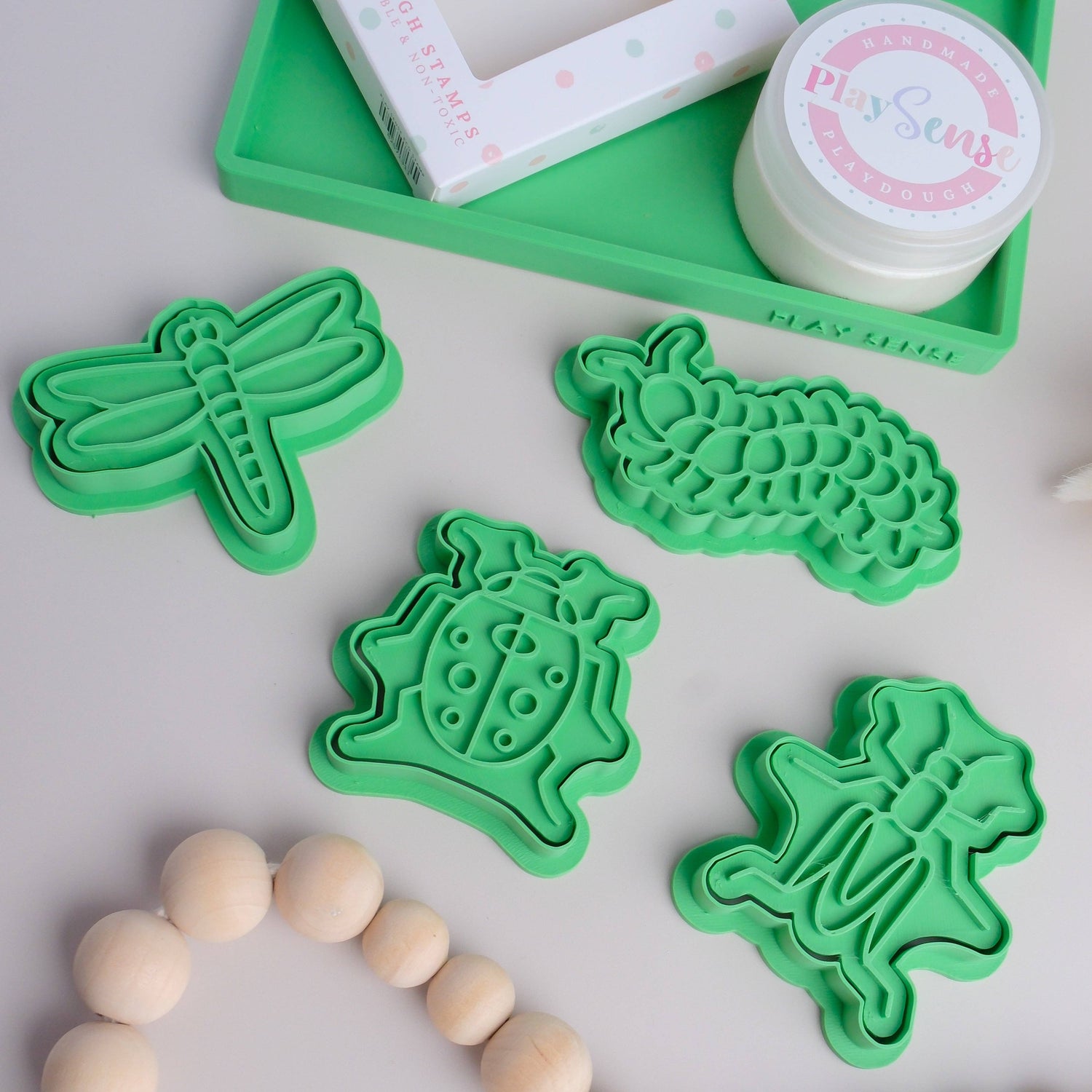 PLAY SENSE | ECO PLAYDOUGH STAMP - INSECTS TWO by PLAY SENSE - The Playful Collective