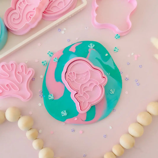 PLAY SENSE | ECO PLAYDOUGH STAMP - MERMAID 1 by PLAY SENSE - The Playful Collective