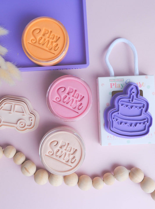 PLAY SENSE | ECO PLAYDOUGH STAMP - PARTY CAKE by PLAY SENSE - The Playful Collective