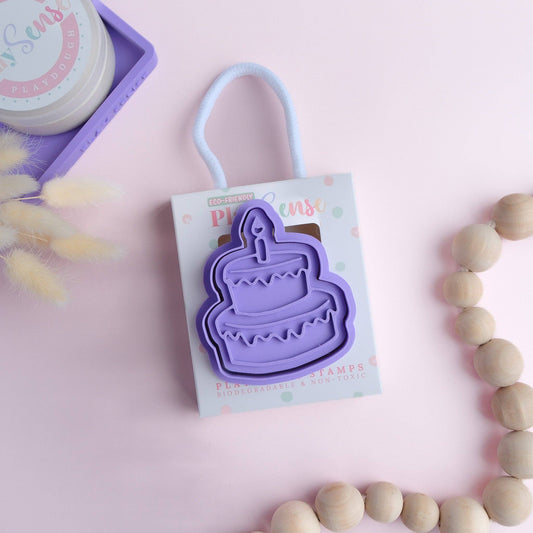 PLAY SENSE | ECO PLAYDOUGH STAMP - PARTY CAKE by PLAY SENSE - The Playful Collective
