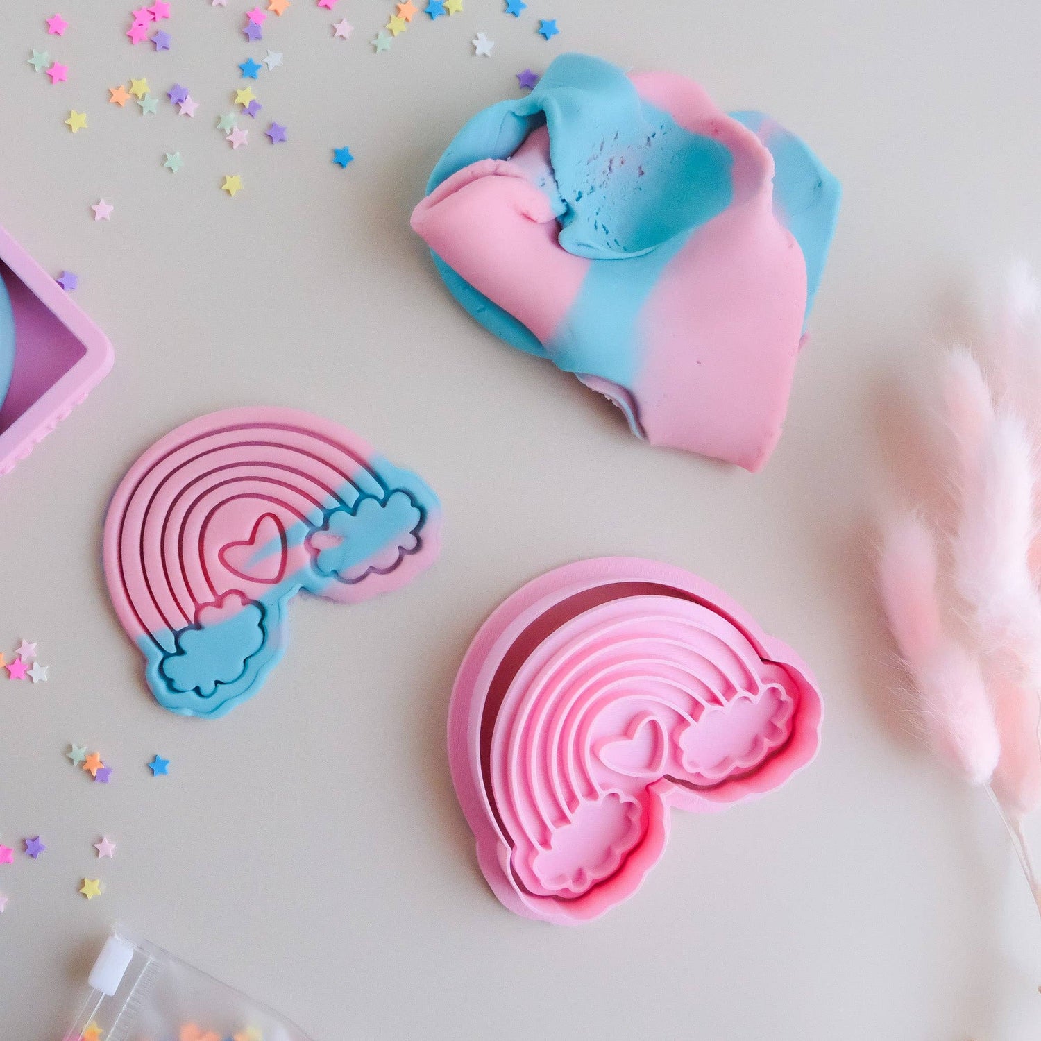 PLAY SENSE | ECO PLAYDOUGH STAMP - RAINBOWS TWO by PLAY SENSE - The Playful Collective