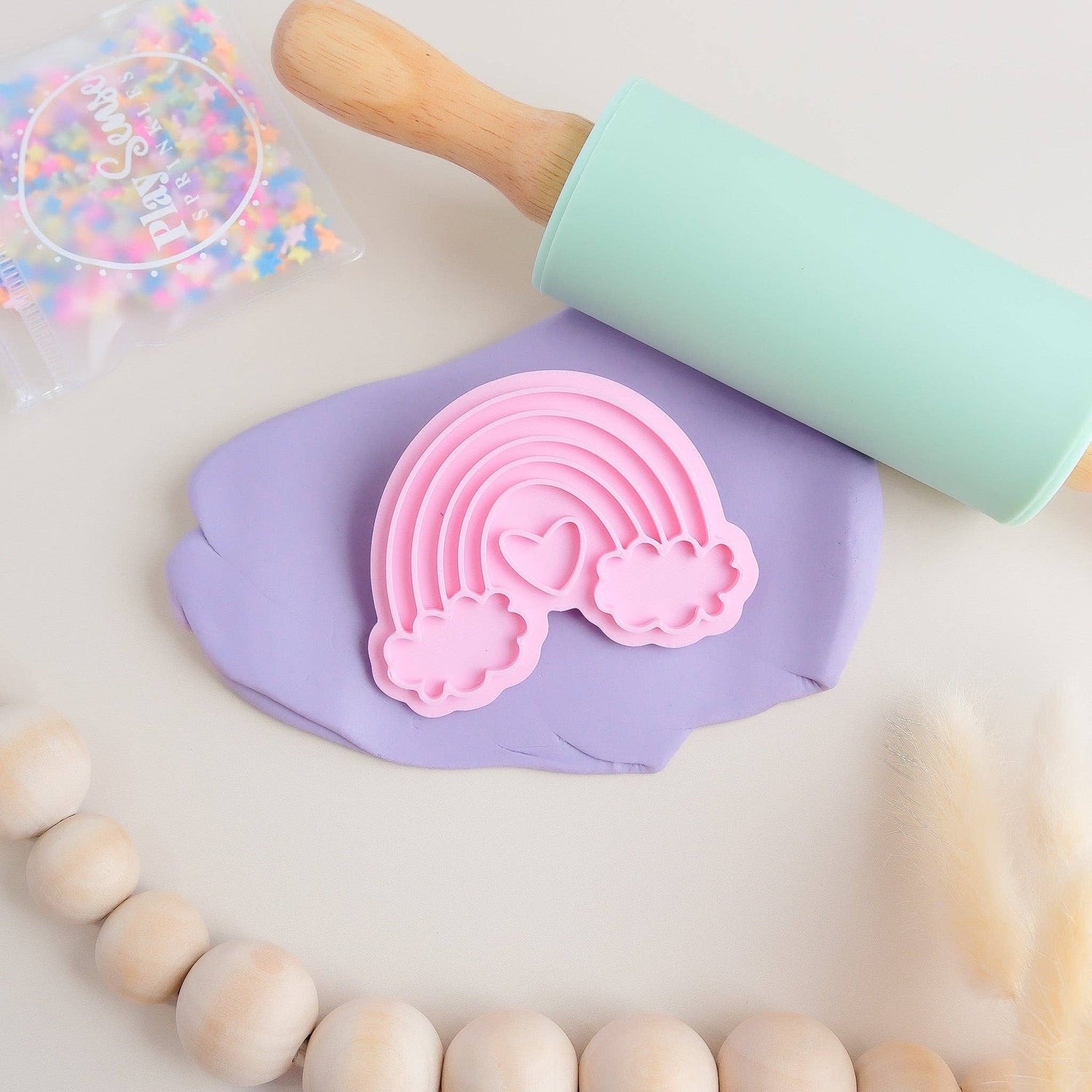 PLAY SENSE | ECO PLAYDOUGH STAMP - RAINBOWS TWO by PLAY SENSE - The Playful Collective