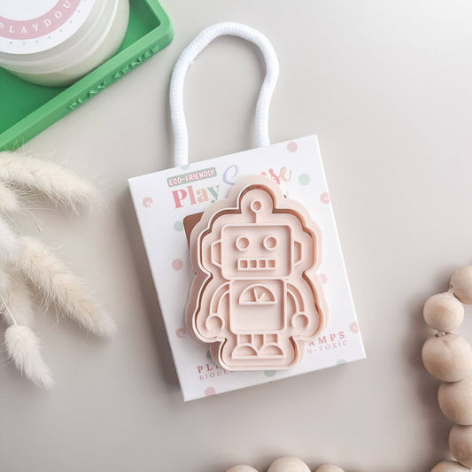 PLAY SENSE | ECO PLAYDOUGH STAMP - ROBOT ONE by PLAY SENSE - The Playful Collective