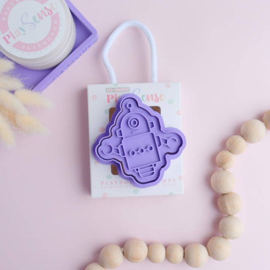 PLAY SENSE | ECO PLAYDOUGH STAMP - ROBOT TWO by PLAY SENSE - The Playful Collective
