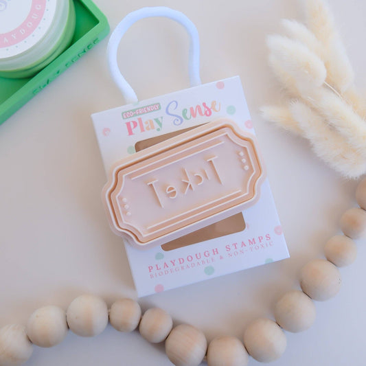 PLAY SENSE | ECO PLAYDOUGH STAMP - TRAIN TICKET by PLAY SENSE - The Playful Collective