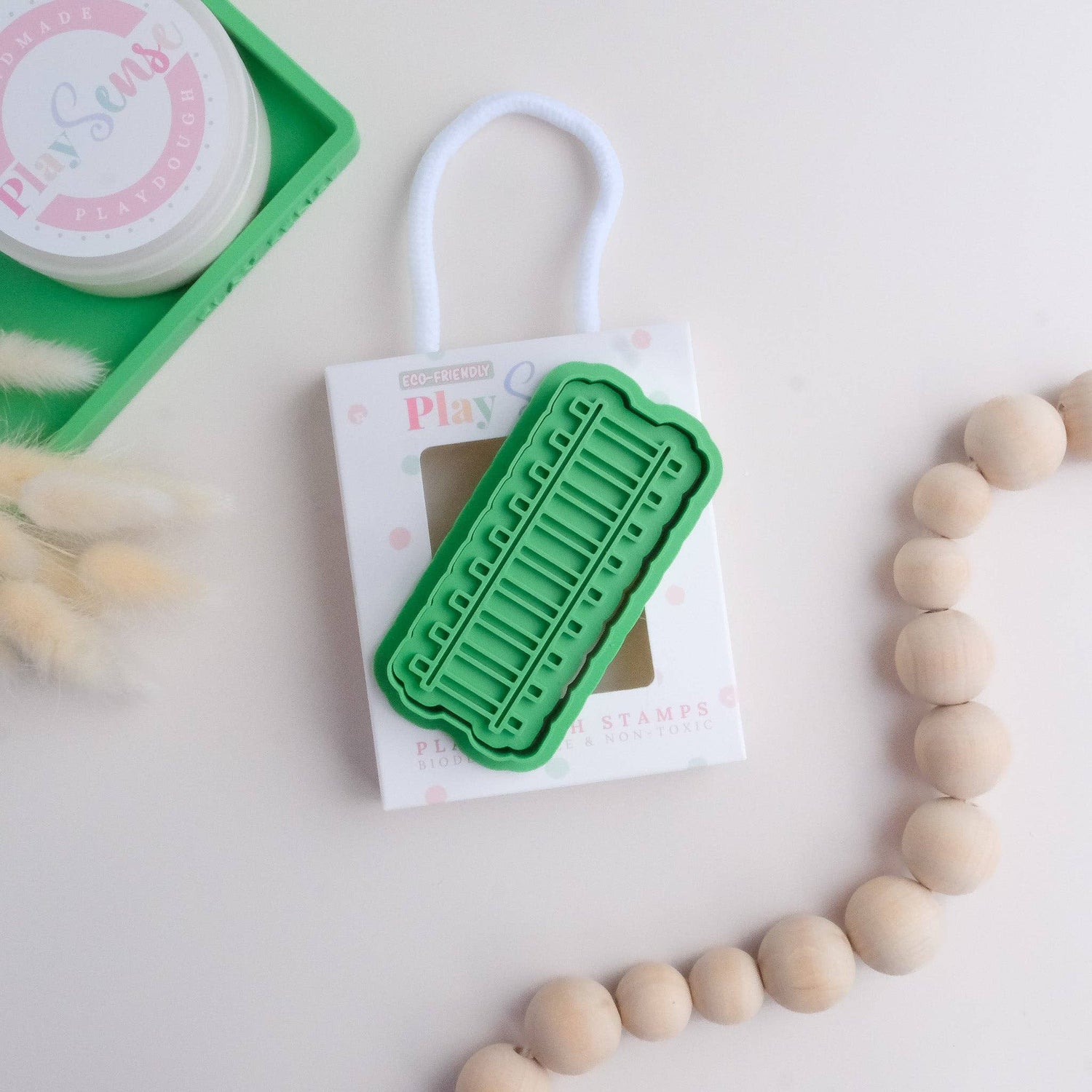 PLAY SENSE | ECO PLAYDOUGH STAMP - TRAIN TRACKS by PLAY SENSE - The Playful Collective