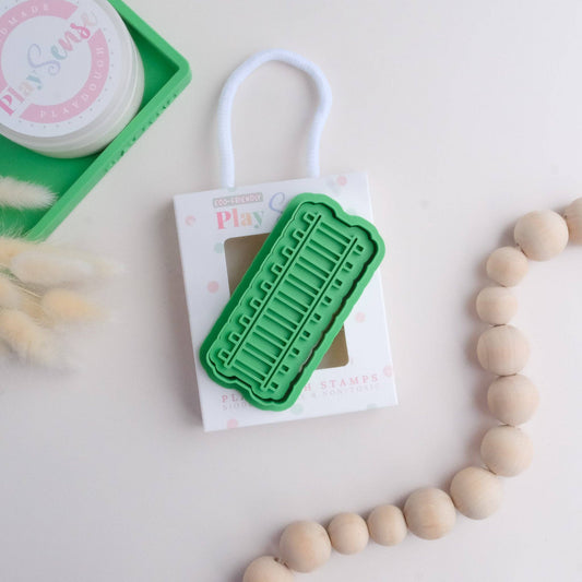 PLAY SENSE | ECO PLAYDOUGH STAMP - TRAIN TRACKS by PLAY SENSE - The Playful Collective