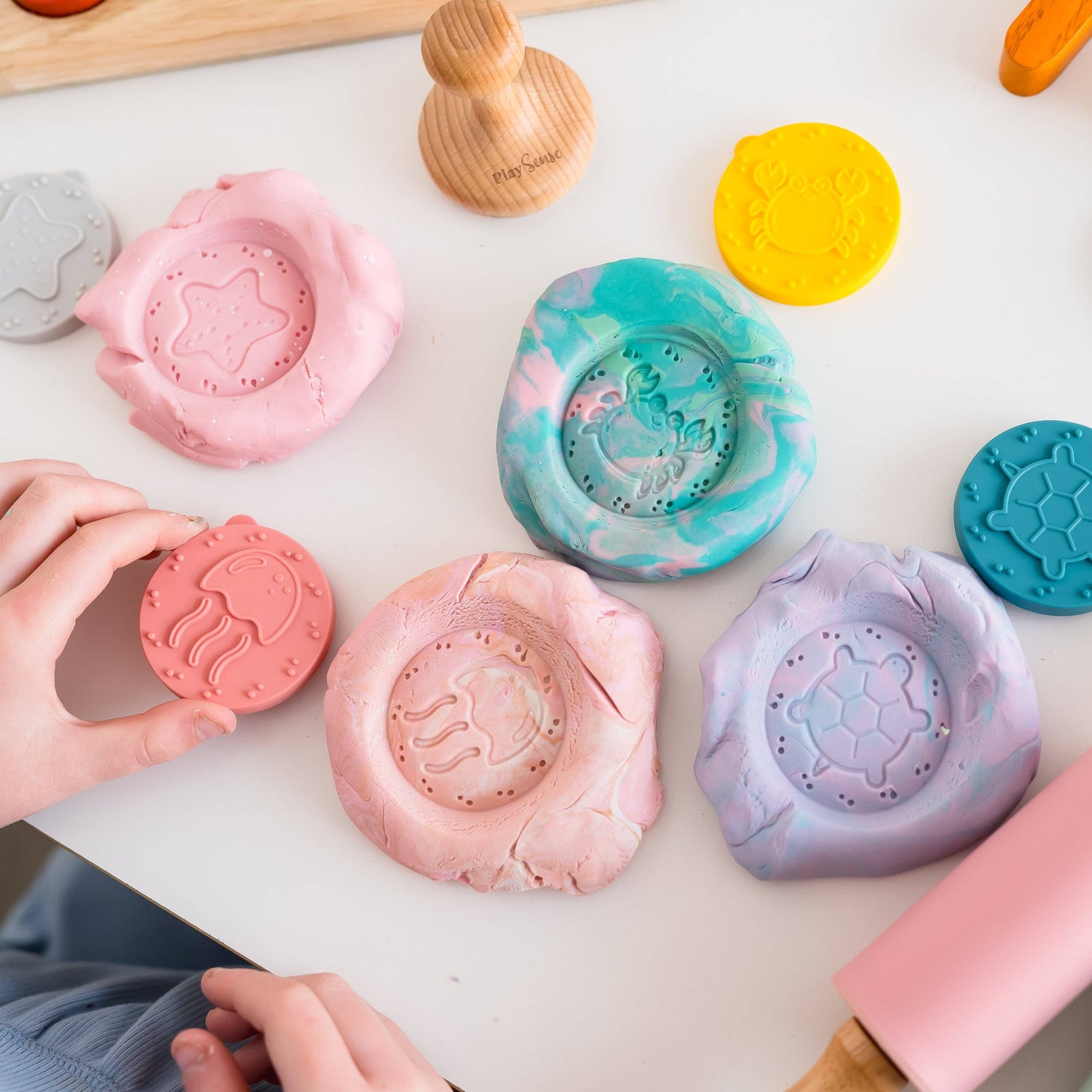 PLAY SENSE | ECO PLAYDOUGH STAMPS - UNDER THE SEA by PLAY SENSE - The Playful Collective
