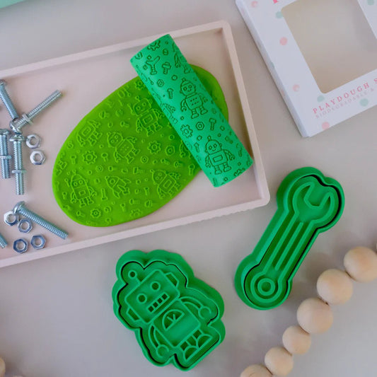 PLAY SENSE | ECO TEXTURED ROLLER - ROBOT by PLAY SENSE - The Playful Collective