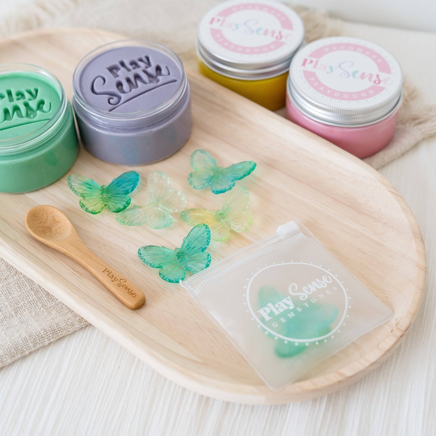 PLAY SENSE | GEMSTONES - GREEN/YELLOW BUTTERFLIES by PLAY SENSE - The Playful Collective