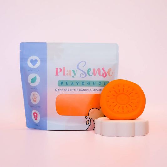 PLAY SENSE | PLAYDOUGH - BRIGHT ORANGE (ORANGE SCENTED) 200G PACK by PLAY SENSE - The Playful Collective