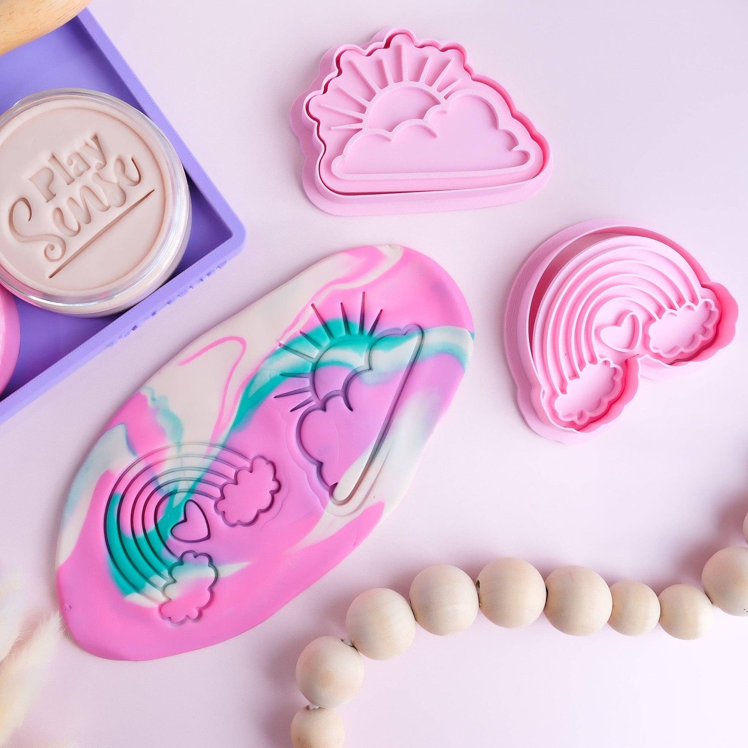PLAY SENSE | PLAYDOUGH - BRIGHT PINK (RASPBERRY CANDY SCENTED) by PLAY SENSE - The Playful Collective