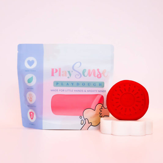 PLAY SENSE | PLAYDOUGH - BRIGHT RED (CHERRY SCENTED) 200G PACK by PLAY SENSE - The Playful Collective