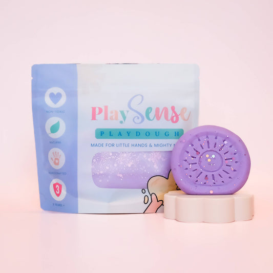 PLAY SENSE | PLAYDOUGH - GLITTER PURPLE (BUBBLE GUM SCENTED) 200G PACK by PLAY SENSE - The Playful Collective