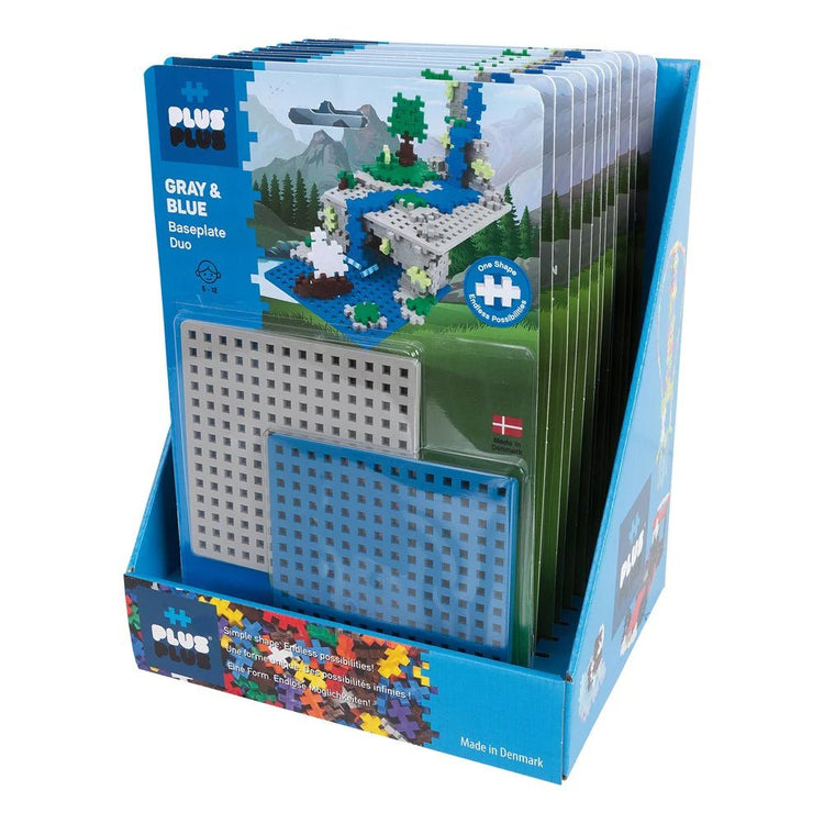 PLUS-PLUS | BASEPLATES - BLUE & GREY *PRE-ORDER* by PLUS-PLUS - The Playful Collective